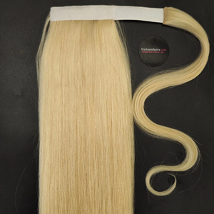 Venta caliente de alta calidad 100% Extensiones de cabello humano vietnamita Coletas de onda profunda Palo rizado Precio al por mayor Vietnam - Product Image 1