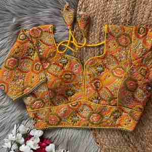 Georgette lourde exclusive avec des paillettes fabricant et fournisseur de chemisiers de Surat au prix de gros - Product Image 4