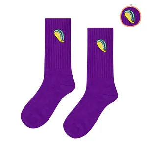 Chaussettes de sport à usage quotidien avec motif brodé Taco - Product Image 1