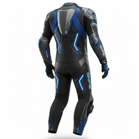 Combinaison complète de course de moto de meilleure qualité en cuir véritable respirant et résistant à l'eau combinaison de protection en cuir de moto