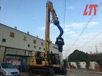 Suministro de fábrica Accesorios para maquinaria de construcción Brazo de apilamiento de excavadora 10 30 metros de largo Martillo de apilamiento para 20-100 toneladas