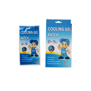 CE ISO sekali pakai Mint alami biru merah muda ungu kuning hijau dewasa bayi demam sakit kepala menghilangkan nyeri Gel pendingin Patch - Product Image 3