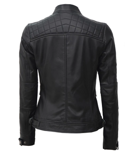 Chaquetas vaqueras de alta calidad 2025 de calidad superior para mujeres y hombres, chaqueta de cuero Bomber negra con algodón 2025 - Product Image 4