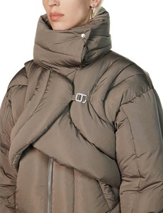 Veste matelassée d'hiver à la mode au design unique pour femmes manteau chaud isolé épaissi personnalisé OEM long et léger - Product Image 4