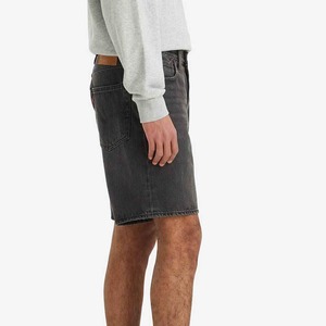 Pantalones Cortos Bermuda de Mezclilla Gris Oscuro de Cintura Alta para Hombre, Casuales, de Algodón Tejido, con Cierre de Botones, Color Sólido, Diseño con Bolsillos - Product Image 3