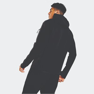 OEM Diseño 100% Algodón Negro Hombres Invierno Impreso Tech Fleece Full Zip Chándal Sudadera con capucha Joggers Pantalones de chándal - Product Image 3