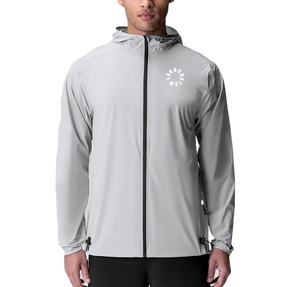 OEM Custom <b>Lightweight</b> Stretch Softshell Waterproof Woven Sports <b>Running</b> Training Nylon Windbreaker <b>Jacket</b> for Men - Product Image 1