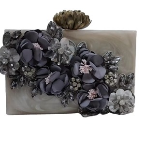 Bolso de madera epoxi ecológico de alta calidad, bolso de mano de mujer de moda al por mayor, vestido bohemio de noche nupcial elegante - Product Image 5