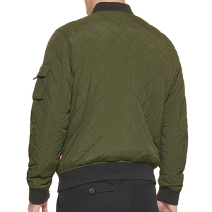 Veste bomber personnalisée ODM, motif privé, toile écologique, réversible, devant à col montant, vente en gros pour hommes - Product Image 3