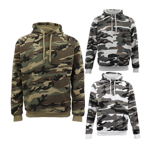 Sweats à capuche Camo fabricant pakistanais pour les activités de plein air d'hiver Sweats à capuche Camo Design chaud et durable avec poche - Product Image 5