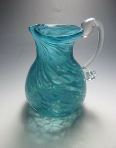 Fabriqué à la main Design classique en résine de polyester Texture de résine de cruche d'eau avec motif de tourbillon d'abricot Aqua pour les cadeaux de Noël de cuisine - Product Image 5