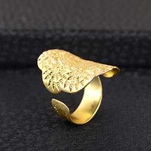 New Product Boho Tribal Pattern <b>Ring</b> Ethnic Brass <b>Rings</b> for Women 18k Gold Plated Chunky <b>Statement</b> <b>Ring</b> for Wholesale/OEM/ODM - Product Image 4