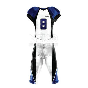 เครื่องแบบฟุตบอลอเมริกันยูนิเซ็กซ์ชุดฝึกซ้อมแขนสั้นแบบใหม่ออกแบบได้ตามต้องการมีคุณสมบัติระบายอากาศได้ดีใช้ได้ทั้งชายและหญิง - Product Image 1