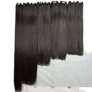 Vendeur de cheveux raides en os de style chaud vente en gros de cheveux humains bruts non traités faisceau de tissage droit 8 "-32" couleur naturelle noir - Product Image 3