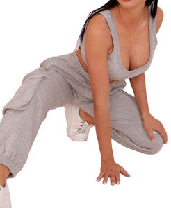 Women's Summer Solid Casual Sports 2 Piece Set Tank Top & <b>Jogger</b> <b>Shorts</b> 100% Cotton Eco-Friendly Quick Dry Breathable - Product Image 3