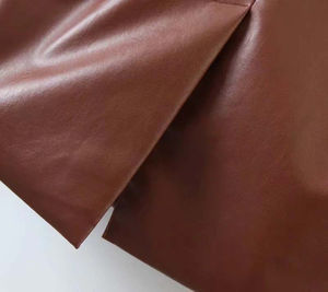 Blazer d'hiver pour femme en cuir d'agneau véritable teint, à double boutonnage, coupe-vent, respirant, logo personnalisable, service OEM, extérieur - Product Image 5