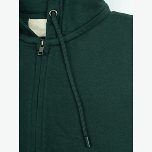 Sweat à capuche zippé pour homme, coupe classique, 100% coton, tissu personnalisé, logo personnalisé, hiver, écologique, respirant, streetwear, fournisseur OEM en gros - Product Image 3