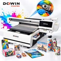 Printer UV Flatbed Industri 6090 Reproduksi Warna Tinggi Kamera CCD Pembersih Tinta Putih untuk Pencetakan Akrilik Kayu Kaca Logam