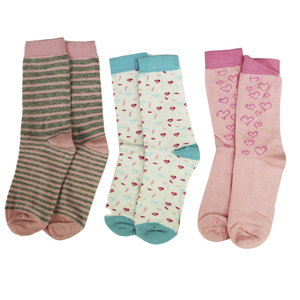 3-Piece Pack of Girls' Fant Cute <b>Cartoon</b> Breathable Knitted Ankle Toddler <b>Socks</b> - Product Image 3
