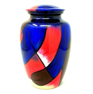 Urnes funéraires classiques en aluminium fini noir et gris fabriquées à des prix raisonnables pour les cendres humaines - Product Image 4