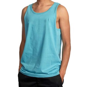 เสื้อกล้ามคอกลมผ้าฝ้ายระบายอากาศเข้ารูปปกติสำหรับผู้ชายเสื้อกล้ามแบบถักสำหรับออกกำลังกายออกกำลังกายออกกำลังกาย - Product Image 4