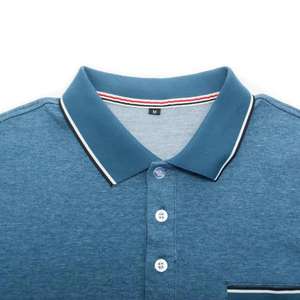 Nouvelle tendance pour hommes pulls en coton de qualité supérieure polos en tissu tricoté personnalisé polos pour hommes de grande taille - Product Image 5