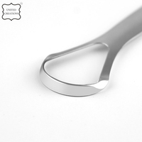 Grattoir à langue personnalisé en acier inoxydable pour réduire la mauvaise haleine Hygiène bucco-dentaire Soins des dents Nettoyant pour langue pour adultes