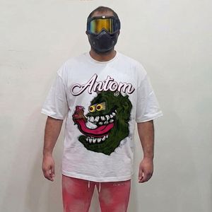 High Quality OEM Custom Logo Unisex 100% Premium Heavy Cotton 300gsm Oversized High Street <b>Tshirt</b> Heat-Transfer Printed Oneck - Product Image 1