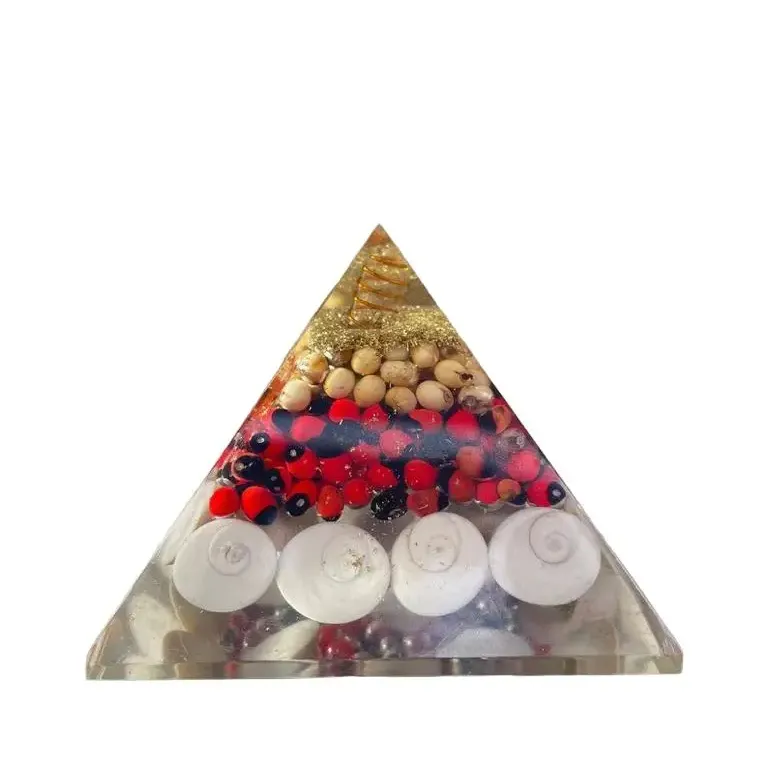 Top 2024 Selling Natural Gomti Chakra Orgone Piramide Reiki Healing Meditatie Unieke Reiki Mascotte Cadeau Versieren Huis & Kantoor