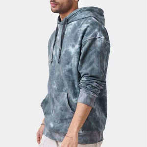 Custom Acid Wash Hoodie Basic Cotton Blended Heavyweight <b>Drop</b> Shoulder Top Quality Acid Wash Hoodie - Product Image 2