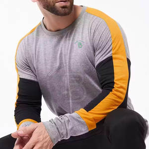 Camiseta de Manga Larga para Hombre, Corte Ajustado, de Buena Calidad, Última Moda, Personalizable, Cuello Redondo - Product Image 4