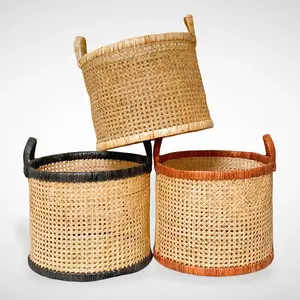 Unique Design Handmade <strong>Wicker</strong> Storage <strong>Baskets</strong> Rattan Natural <strong>Basket</strong> Customizable <strong>Sizes</strong> Made in Vietnam - Product Image 1