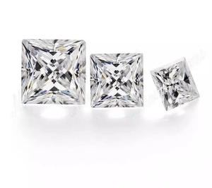 เพชรโมอิสเจียระไนแบบเจ้าหญิง6มม. หินรูปตัว D ได้รับการรับรอง VVS1อัญมณีวิบวับคุณภาพสูงสำหรับเป็นเครื่องประดับ - Product Image 1