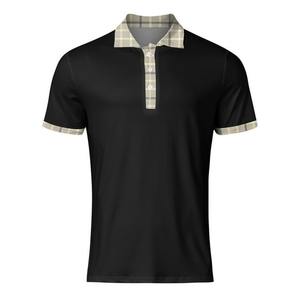 Polo de contraste de alta calidad para hombre y mujer, Polo transpirable antiarrugas de manga corta con botones, camiseta de talla grande - Product Image 5