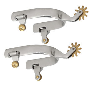 Espuelas de Carreras de Caballos españolas de acero inoxidable antideslizantes duraderas personalizadas de fabricante profesional para jinetes de caballos occidentales - Product Image 4