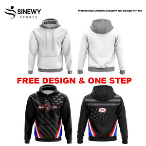 เสื้อฮู้ดดี้แบบสวมหัวสำหรับฤดูหนาว ปักลาย 3 มิติ แบบซับลิเมชั่นสั่งทำพิเศษ แห้งเร็ว ผลิตจากโพลีเอสเตอร์ 100% ผลิตในประเทศปากีสถาน - Product Image 4