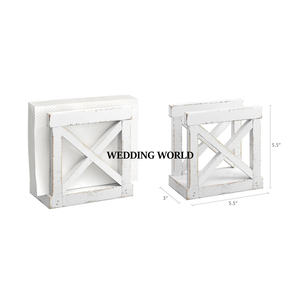 Tabletop Wooden Napkin Holder New Arrival Handmade <b>Tissue</b> Holder Customized Shape Fancy Wooden Napkin Holder - Product Image 2