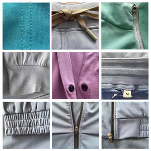 Uniforme Médico Personalizable para Mujer, Conjunto de Uniforme de Enfermería Moderno, Pantalones Deportivos, Tejido de Punto para Hospitales - Product Image 5