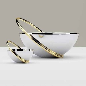 Metal Chocolate Serving <b>Bowl</b> Luxury Decorative <b>Bowl</b> <b>for</b> Wedding Gift Party Banquet Catering <b>Dessert</b> and Snack Display - Product Image 5