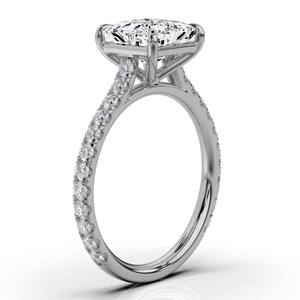 Elegante anillo de compromiso para mujer, oro sólido de 14K y 18K con diamante, diseño personalizado, banda de Boda nupcial para fiestas - Product Image 4