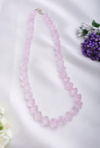 ลูกปัดโรสควอตซ์ธรรมชาติทรงบิดเกลียว สำหรับทำเครื่องประดับชั้นดี - Product Image 6