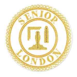 Artisanat Senior Grand Rang Robe Complète Tablier Badge Personnalisé Broderie À La Main Bullion Fil Maçonnique Regalia Tablier Badges - Product Image 1