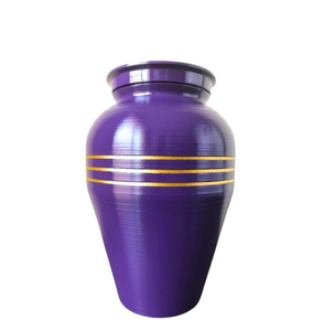 Memorial Concepts Urna de cremación de tamaño adulto Funeral para hombres y mujeres Urna crematoria de tamaño completo para almacenar Ashe humano Púrpura y oro - Product Image 6