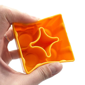 Juego de bloques de construcción de plástico de grado alimenticio, suave, duradero, grande, 7cm, 12 piezas, juguete educativo para niños de construcción, mezcla de 4 colores, PLOMA - Product Image 4