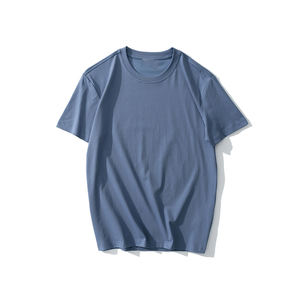 T-shirt tricoté surdimensionné d'impression personnalisée de haute qualité 210 GSM pour hommes 100% coton longue longueur en vente - Product Image 4