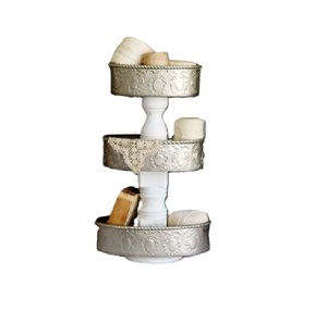 Nouvelle vente support de gâteau de mariage en métal décor de fête à thème pour les mariages et les fêtes décorations de mariage élégantes - Product Image 4