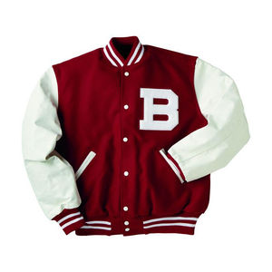 Custom Embroidery Patches Men's Plus Size Canvas Waterproof Hooded High Street Varsity Jacket Letterman Baseball Street Logo - Product Image 2