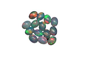 Vente en gros naturel éthiopien blanc feu ovale en forme d'opale cabochon de pierres précieuses en vrac coupé pour la fabrication de bijoux lot de pierre du fournisseur - Product Image 2