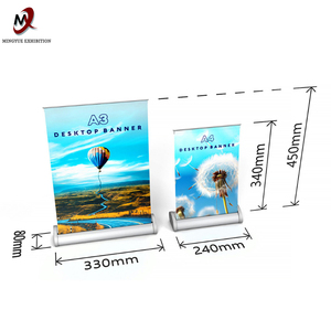 Custom Mini retráctil A3A4 Roll <span class=keywords><strong>up</strong></span> <span class=keywords><strong>Banner</strong></span> Marco de aluminio Stand-<span class=keywords><strong>Up</strong></span> Pop-<span class=keywords><strong>up</strong></span> Trade Show <span class=keywords><strong>Roller</strong></span> <span class=keywords><strong>Banner</strong></span> - Product Image 4