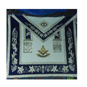 30th Degree Scottish Rite Masonic <b>Apron</b> <b>Black</b> & White <b>APRON</b> Masonic Regalia Past master 100% Lambskin <b>Apron</b> HAND EMBROIDERED - Product Image 2